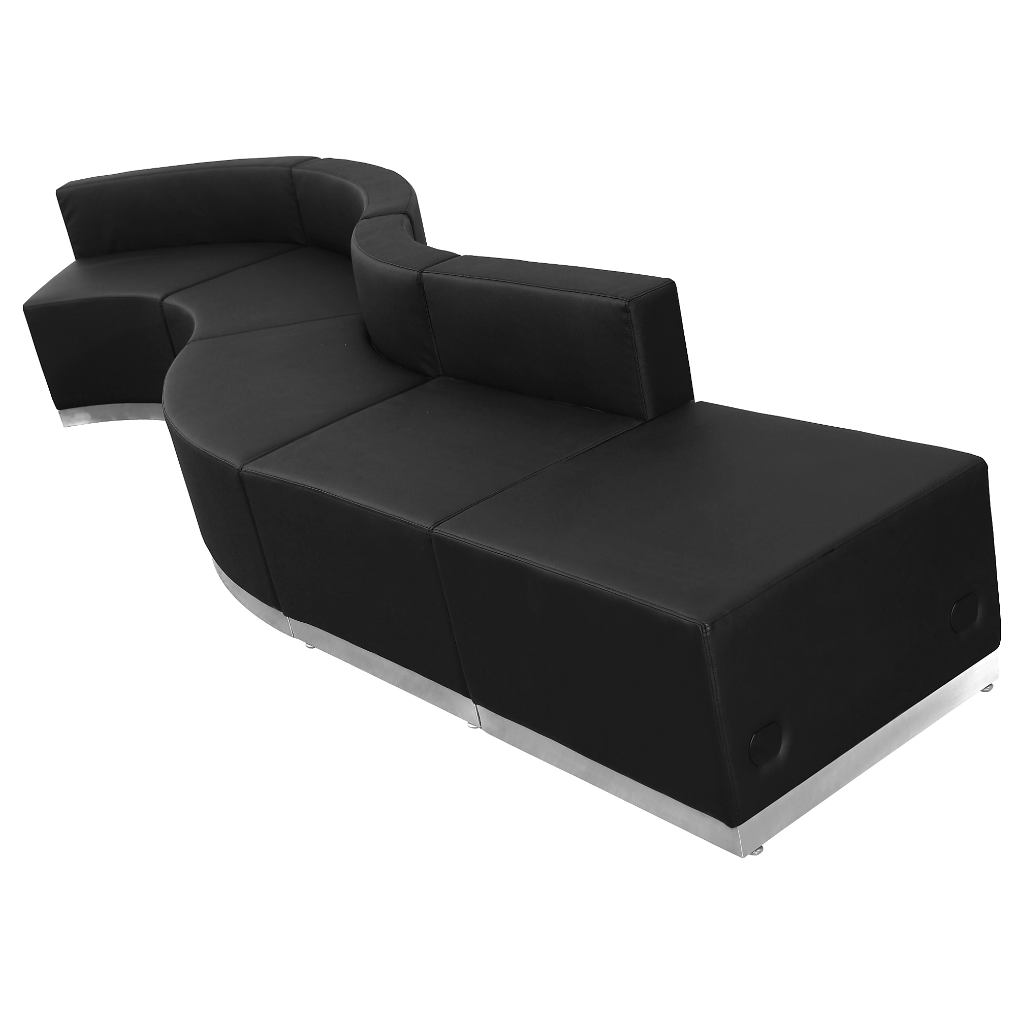 Flash Furniture, 5 PC Black LeatherSoft Reception Configuration, Included (qty.) 5 Model# ZB803590SBK